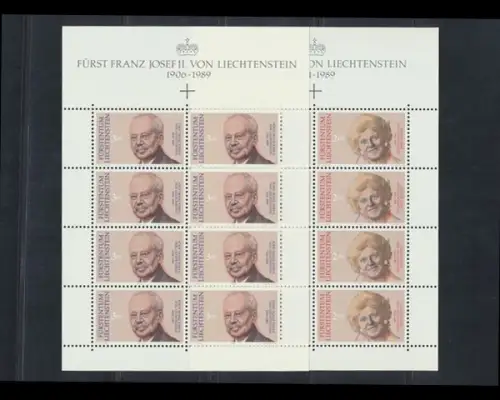 Liechtenstein, MiNr. 988-989 Kleinbogen, postfrisch - 693221