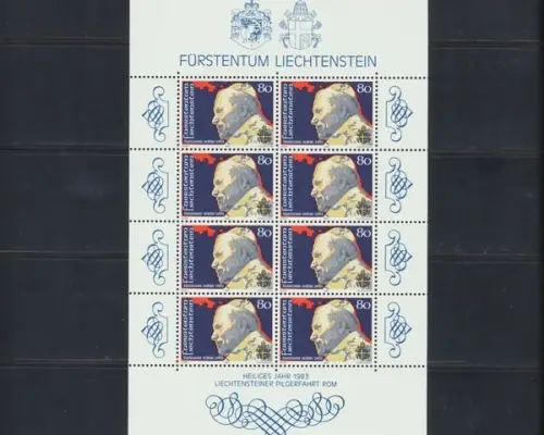 Liechtenstein, MiNr. 830 Kleinbogen, postfrisch - 693407