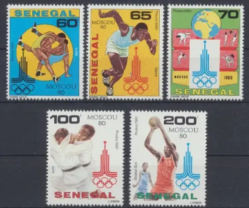 Senegal, MiNr. 731-735, postfrisch - 65180