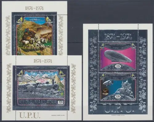 Äquatorialguinea, Michel Nr. Block 111-113, postfrisch - 66420