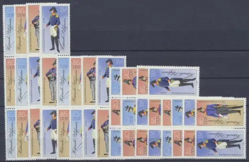 DDR, Michel Nr. 2997-3000 II Zd - Kombi, postfrisch - 312121