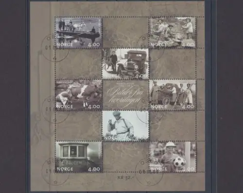 Norwegen, MiNr. 1321-1328 Kleinbogen, gestempelt - 67485