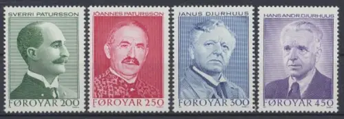 Färöer, MiNr. 99-102, postfrisch - 694753