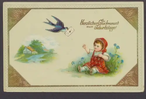 Schwalbe überbringt Geburtstagswünsche - 403389