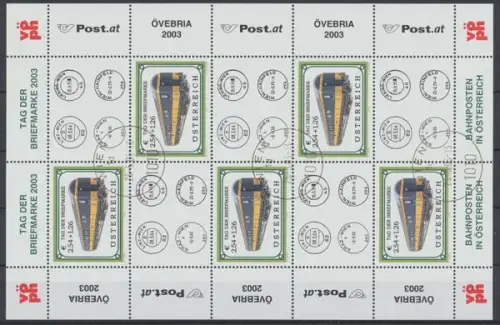 Österreich, Eisenbahn, MiNr. 2414 Kleinbogen, gestempelt - 693821