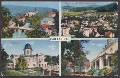 Landeck, Bad, 4 Bilderkarte - 403907