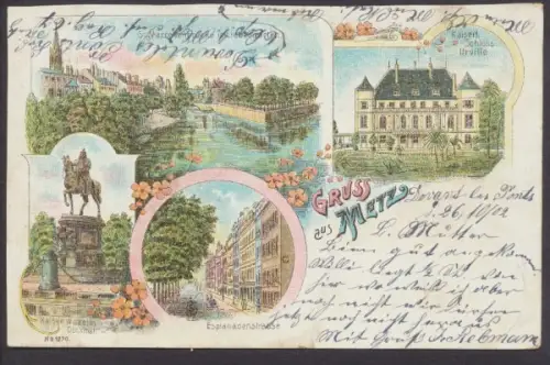 Metz, Kaiserl. Schloss Urville, St. Marcellenbrücke... - 413464