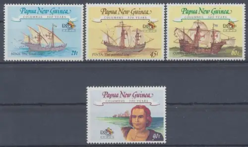 Papua Neuguinea, Schiffe, MiNr. 651-654, postfrisch - 600395