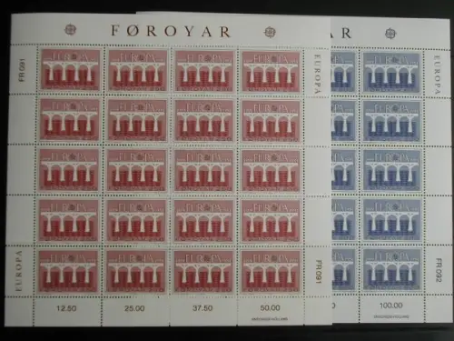 Färöer, Michel Nr. 97-98 Bogen, postfrisch/MNH - 690184