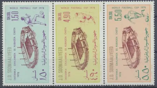 Somalia, Fußball, MiNr. 263-265, WM 1978, postfrisch - 601072