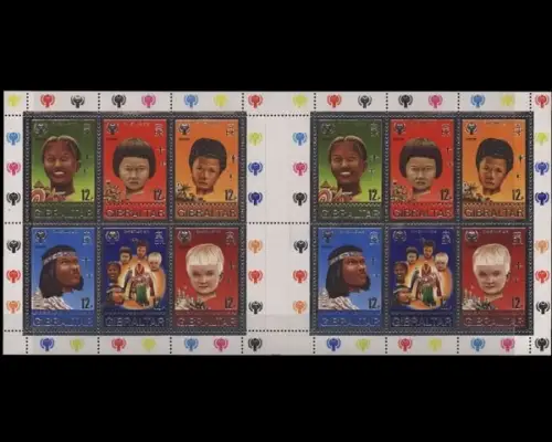 Gibraltar, MiNr. Block 6, Bogen, postfrisch - 690216