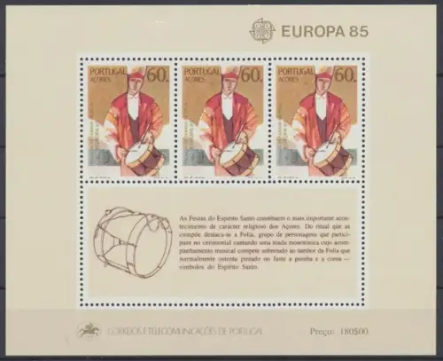 Azoren, MiNr. Block 6, postfrisch - 601559