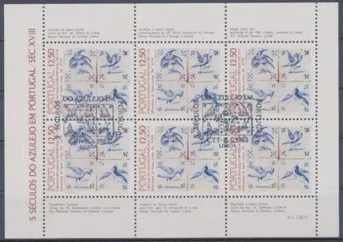 Portugal, MiNr. 1603 Kleinbogen, ESST - 601564