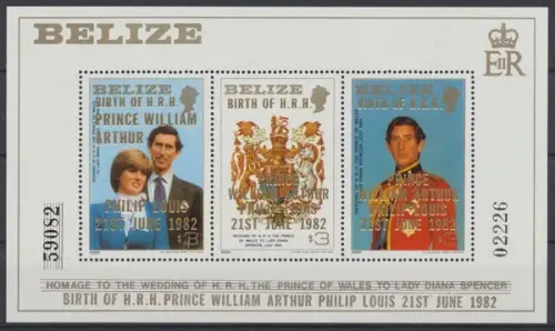 Belize, Michel Nr. Block 54 II, postfrisch / MNH - 602178