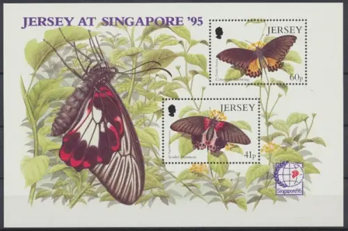 Jersey, Schmetterlinge, MiNr. Block 11, postfrisch - 603204