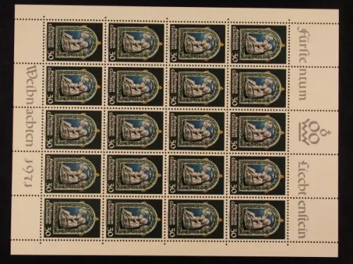 Liechtenstein, MiNr. 555 Bogen, postfrisch - 690598