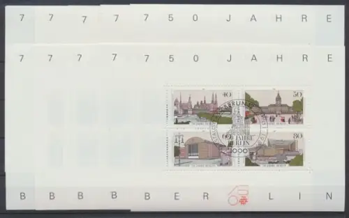 Berlin, MiNr. Block 8, 10 Blöcke, ESST - 602957
