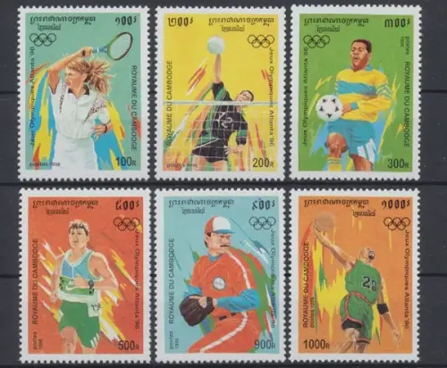 Kambodscha, Olympiade, MiNr. 1555-1560, postfrisch - 603296