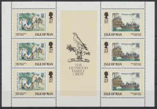 Insel Man, MiNr. 402 + 403 H-Blatt, postfrisch - 603444