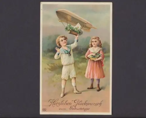 Kinder verschicken Geburtstagsgrüsse - 402315