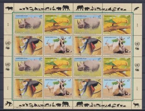 UNO Wien, MiNr. 180-183 KB, postfrisch - 690545