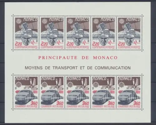 Monaco, Eisenbahn, MiNr. Block 39, postfrisch - 690040