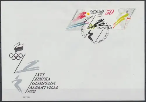 Slowenien, Michel Nr. 6-7 Zd, FDC - 604034