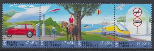 UNO Wien, MiNr. 346-349, Viererstreifen, postfrisch - 604514