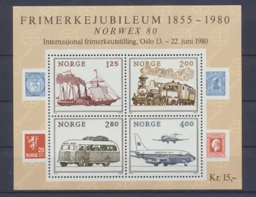 Norwegen, MiNr. Block 3, postfrisch - 693210