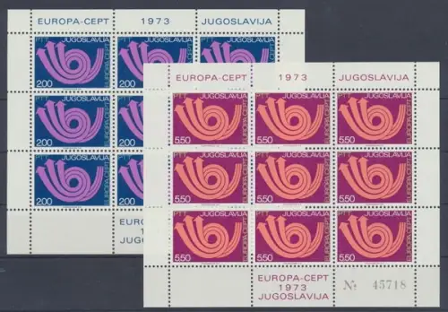 Jugoslawien, Michel Nr. 1507-1508 KB, postfrisch - 609487