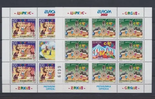 Serbische Republik, Michel Nr. 241-242 A KB, postfrisch - 63425