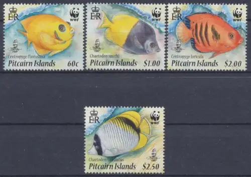 Pitcairn, Fische / Meerestiere, MiNr. 805-808, postfrisch - 605383