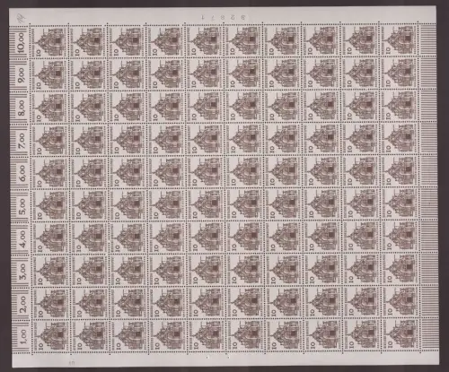 Deutschland (BRD), MiNr. 454, 100er Bogen, DZ 10, postfrisch - 607052M