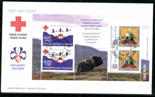Grönland, MiNr. Block 4, FDC - 608619