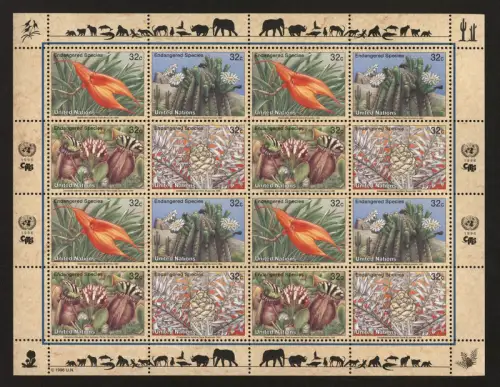 UNO New York, MiNr. 707-710, Zusammendruckbogen, postfrisch - 608135M