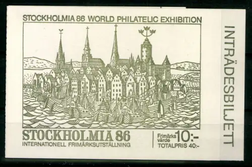 Schweden, MiNr. 1399-1402, MH 116, postfrisch - 608346