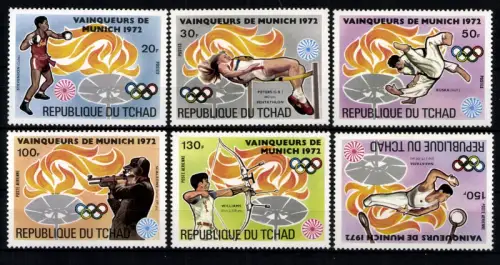 Tschad, MiNr. 627-632, postfrisch - 612029