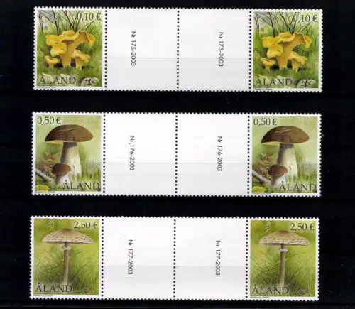 Aland, 9 Zwischenstegpaare aus 2003, postfrisch / MNH - 610843