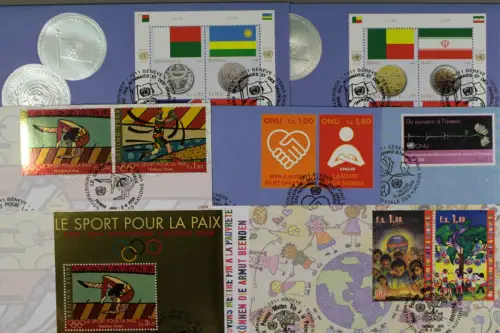 UNO - Genf, 7 UNPA-Ersttagsbriefe aus dem Jahr 2008 - 610588