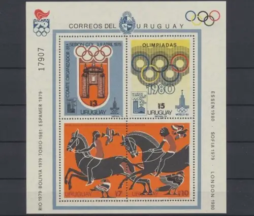 Uruguay, MiNr. Block 41, postfrisch - 692849