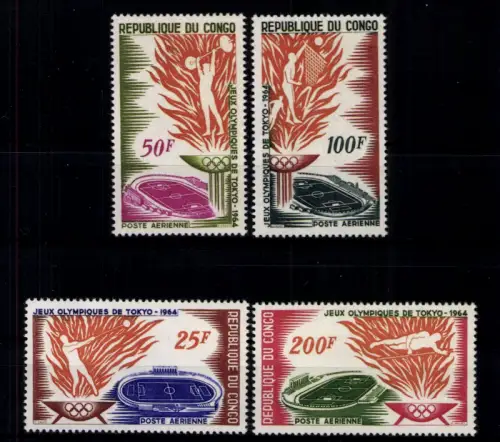 Kongo-Brazzaville, MiNr. 52-55, postfrisch - 611872