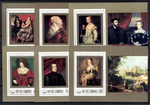 Komoren, MiNr. Block 159-164 Einzelblocks mit MiNr. 460-465, postfrisch - 612954