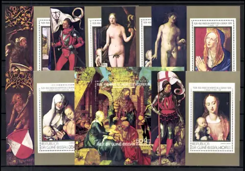 Guinea - Bissau, MiNr. Block 127 A - 132A + Block 126 A, postfrisch - 612963