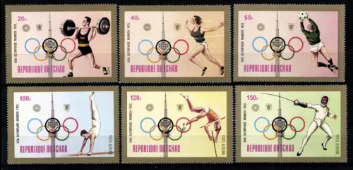 Tschad, MiNr. 582-587, postfrisch - 612021