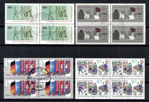 Deutschland (BRD), MiNr. 1034,1063,1083,1084 VB, gestempelt - 612871