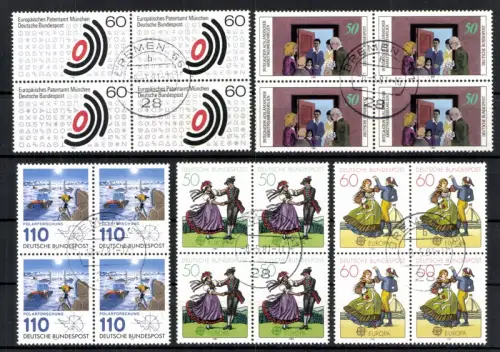 Deutschland (BRD), MiNr. 1086,1088,1096,1097,1100 VB, gestempelt - 612881