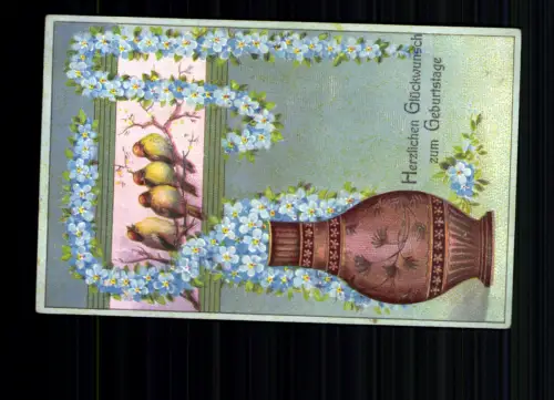 Vögel übermitteln Geburtstagsgrüße - 414864