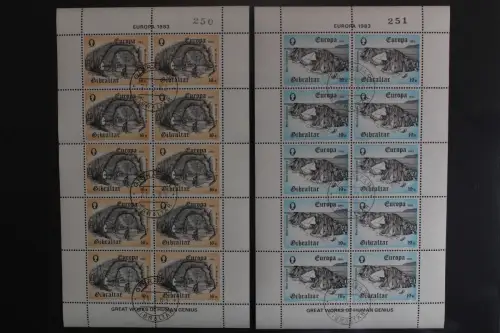 Gibraltar, MiNr. 463-464, Kleinbögen, gestempelt - 613420