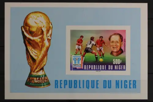 Niger, Fußball, MiNr. Block 18 B, postfrisch - 617491
