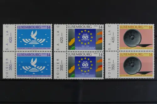 Luxemburg, MiNr. 1346-1348, Paare, postfrisch - 621312